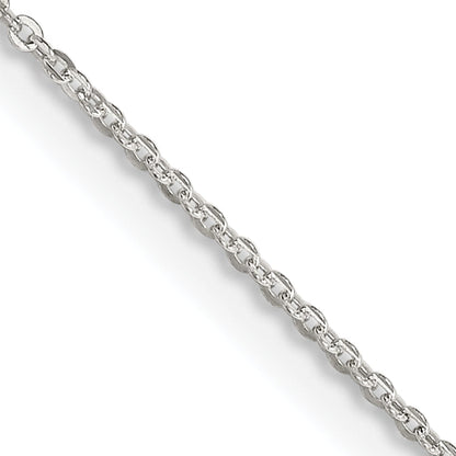20 Inch Sterling Silver 1.15mm Flat Cable Chain Necklace