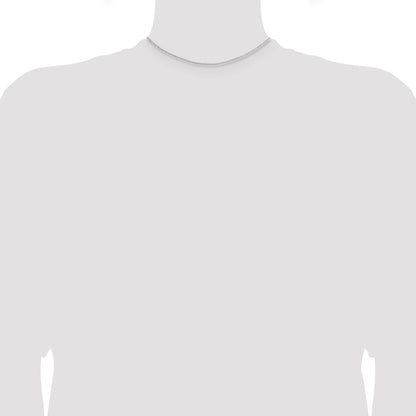 14 Inch Sterling Silver 1.4mm Diamond-Cut Rolo Chain Necklace