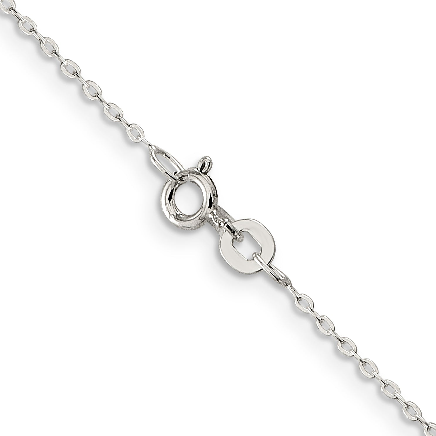 24 Inch Sterling Silver .5mm Flat Link Cable Chain Necklace