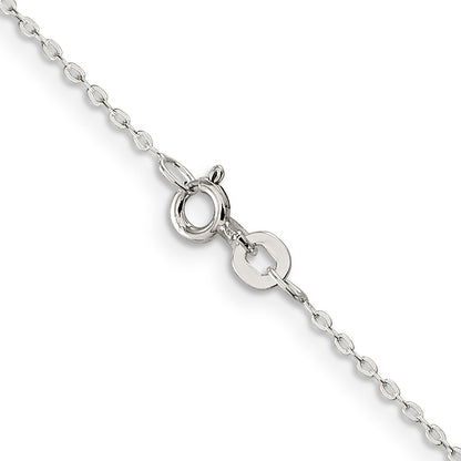 24 Inch Sterling Silver .5mm Flat Link Cable Chain Necklace