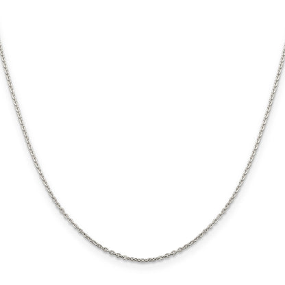 16 Inch Sterling Silver 1mm Flat Link Cable Chain Necklace