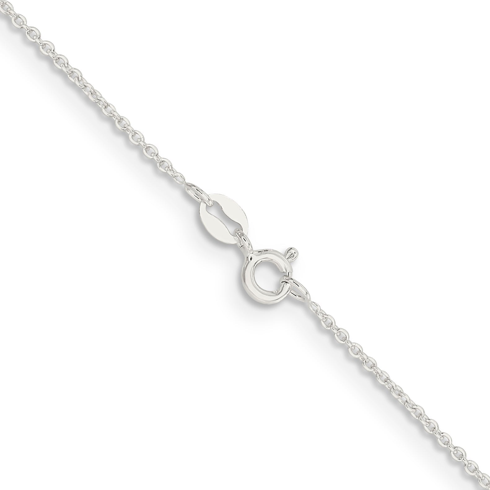 22 Inch Sterling Silver 1.45mm Forzantina Cable Chain Necklace