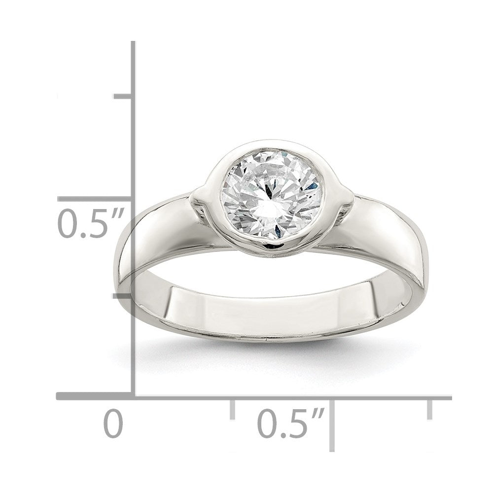 Sterling Silver Cz Ring