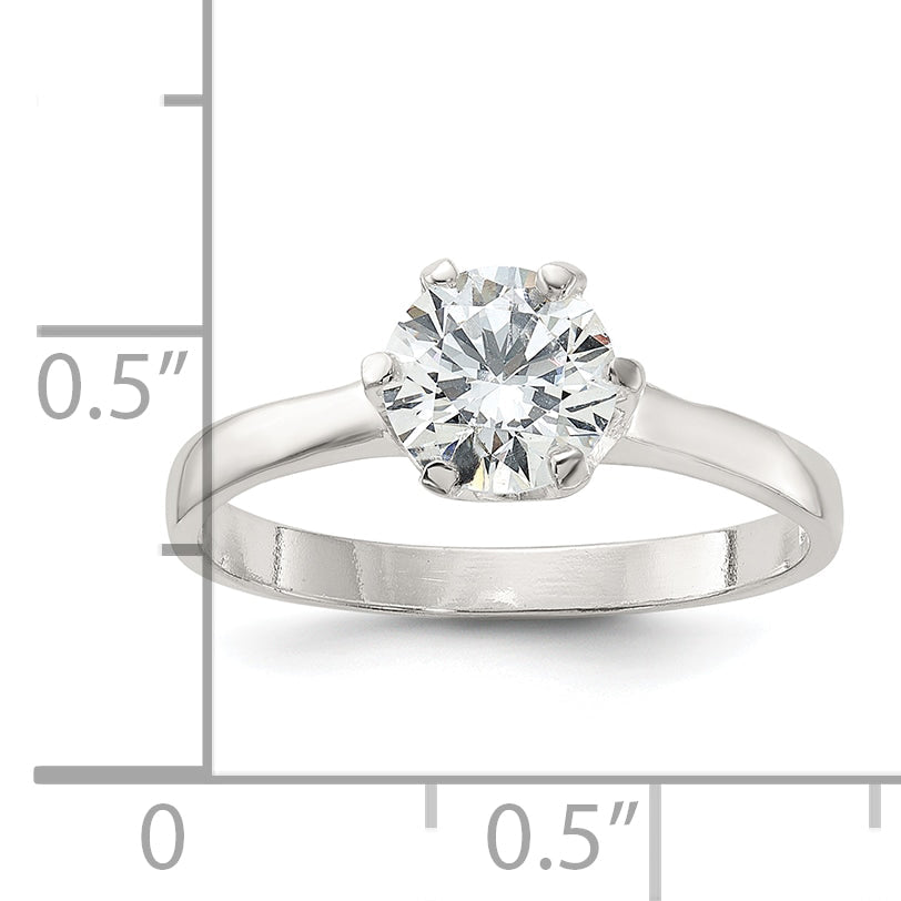 Sterling Silver Cz Ring