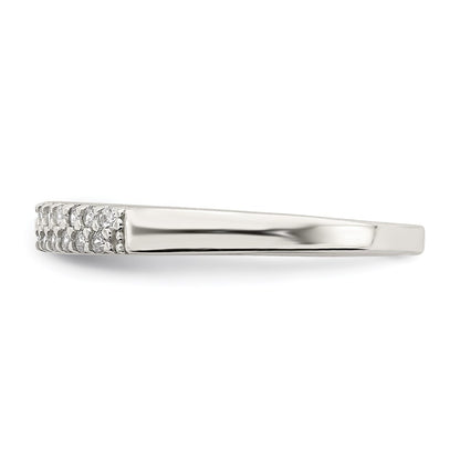 Sterling Silver Cz Ring (Size 8 Only)