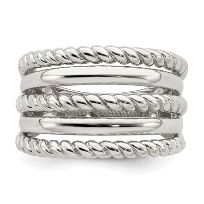 Sterling Silver Polished Fancy Ring