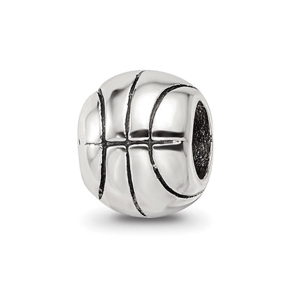 Sterling Silver Reflections Basketball Bead