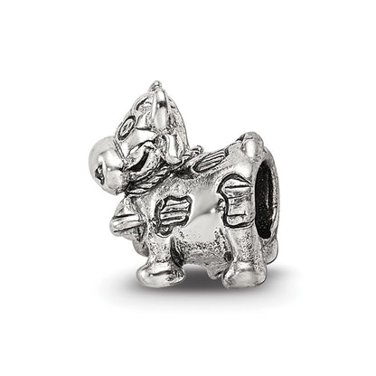 Sterling Silver Reflections Kids Cow W/ Bell Bead
