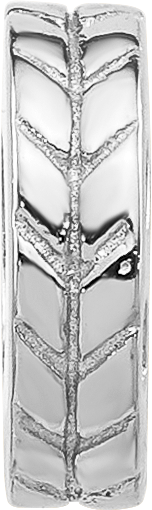 Sterling Silver Reflections Notched Spacer Bead