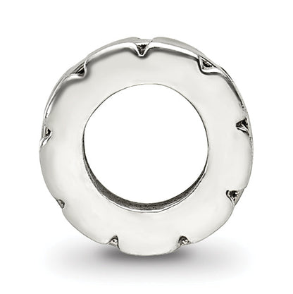 Sterling Silver Reflections Grooved Spacer Bead