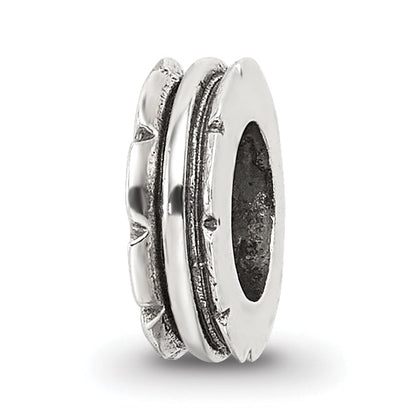 Sterling Silver Reflections Grooved Spacer Bead