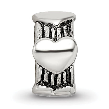 Sterling Silver Reflections Heart Bead