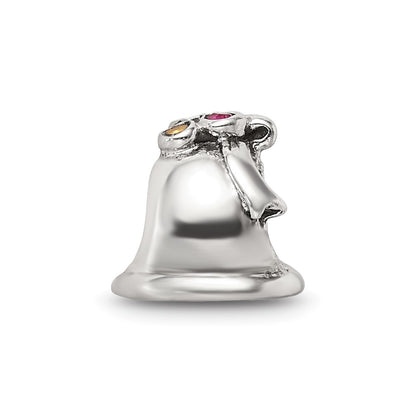 Sterling Silver Reflections Cz Bell Bead