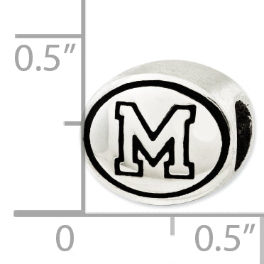 Sterling Silver Antiqued University Of Memphis Collegiate Bead