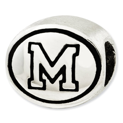 Sterling Silver Antiqued University Of Memphis Collegiate Bead