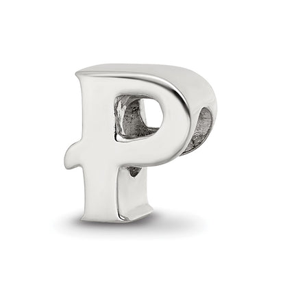 Sterling Silver Reflections Letter P Bead