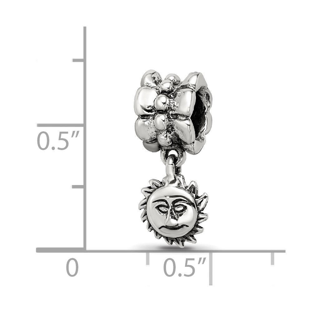 Sterling Silver Reflections Sun Dangle Bead
