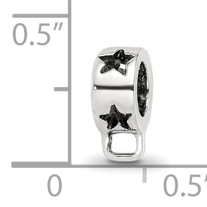 Sterling Silver Reflections Star W/Loop For Click-On Bead