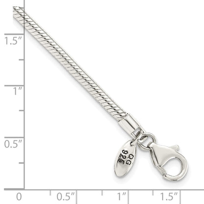 Sterling Silver Reflections Lobster Clasp Bead Anklet