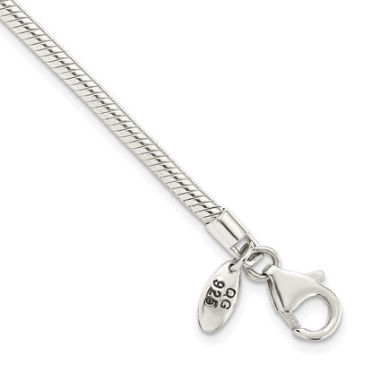 Sterling Silver Reflections Lobster Clasp Bead Anklet