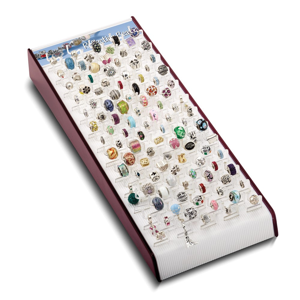 Non Metal Single Bead Tray Display