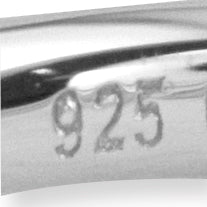 Sterling Silver Stackable Expressions High 5mm Round Rhod. Garnet Ring (Size 5 Only)