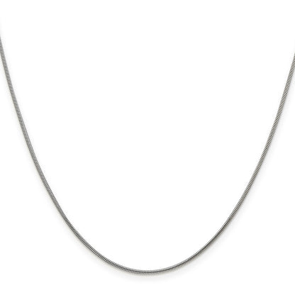 18 Inch Sterling Silver 1.2mm Snake Chain Necklace