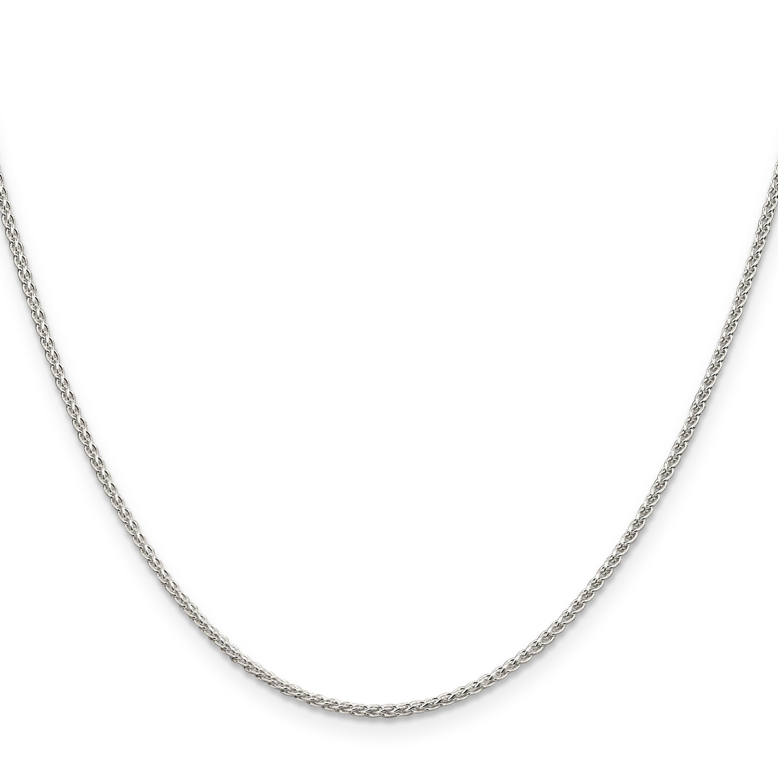 42 Inch Sterling Silver 1.5mm Round Spiga Chain Necklace