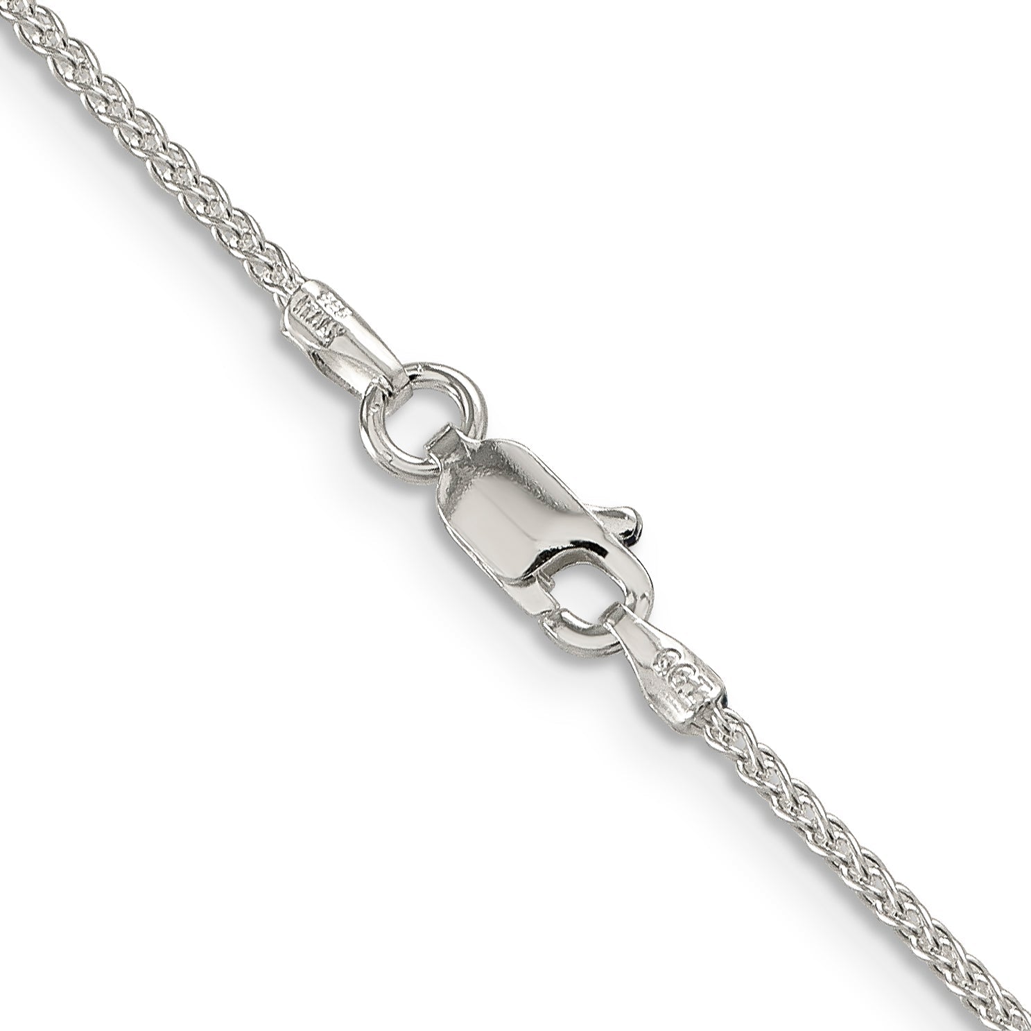 42 Inch Sterling Silver 1.5mm Round Spiga Chain Necklace