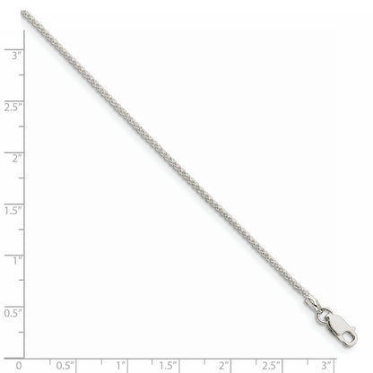 42 Inch Sterling Silver 1.5mm Round Spiga Chain Necklace