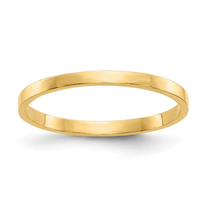 14K Yellow Gold High Polished Band Childs Ring