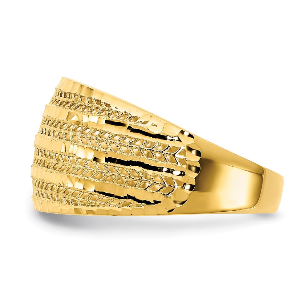 14K Yellow Gold Polished Fancy Ring