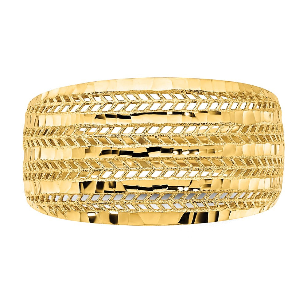 14K Yellow Gold Polished Fancy Ring