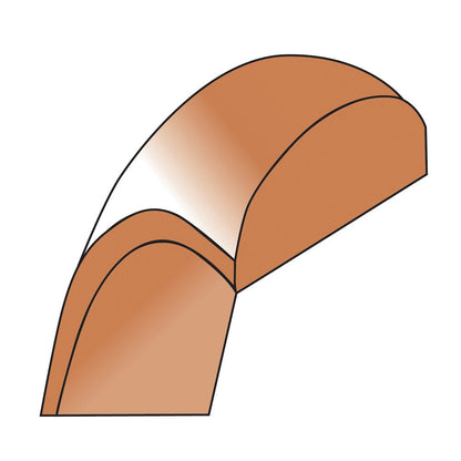 14k Rose Gold 5mm Lightweight Half Round Wedding Band Ring