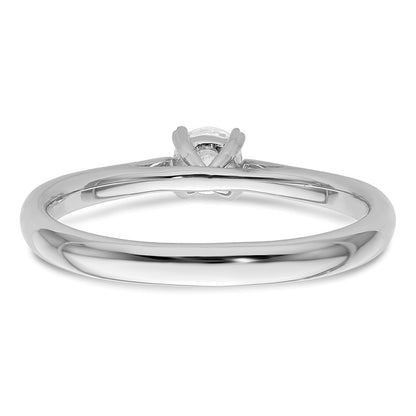 14K White Gold True Origin 1/4 Carat Lab Grown Diamond Vs+ F+ Round Solitaire Engagement Ring