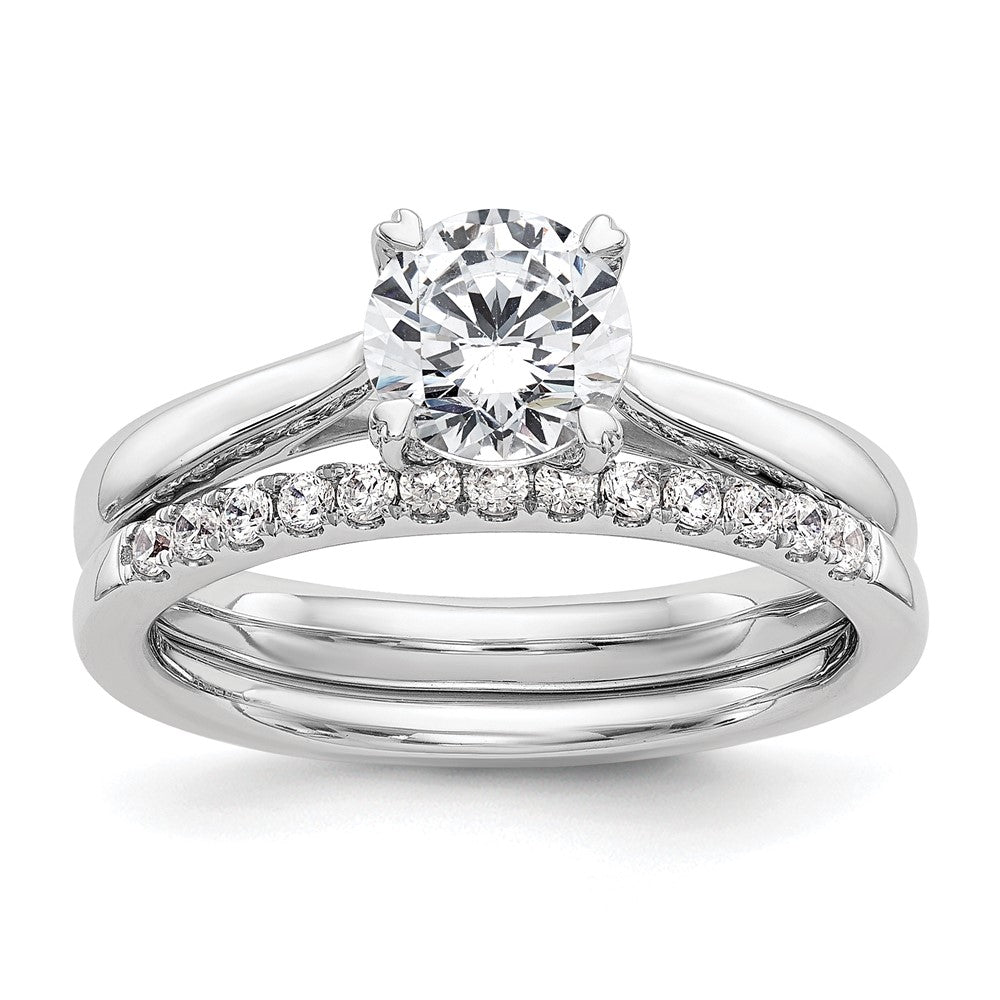 True Origin 14k White Gold 3/4 Ct. Certified Lab Grown Diamond VS/SI+ G+ Round Solitaire Engagement Ring