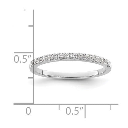 14k White Gold 1/4 Ct. Lab Grown Diamond VS/SI+ G+ Wedding Band Ring