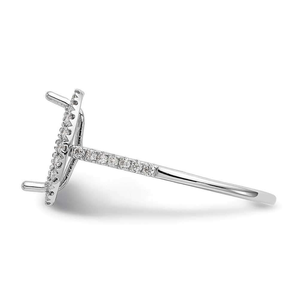 1.00ct. CZ Solid Real 14ktt Marquise Halo Engagement Ring