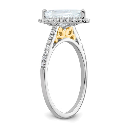 1.50ct. CZ Solid Real 14ktt Marquise Halo Engagement Ring
