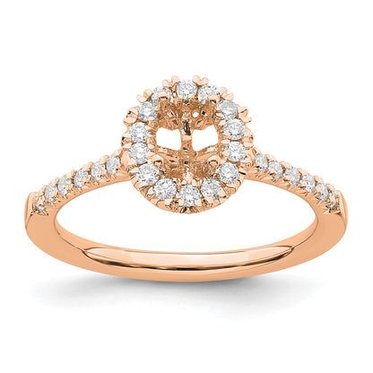 14k Rose Gold 7/8 Ct. Lab Grown Diamond VS/SI+ G+ Oval Halo Engagement Ring