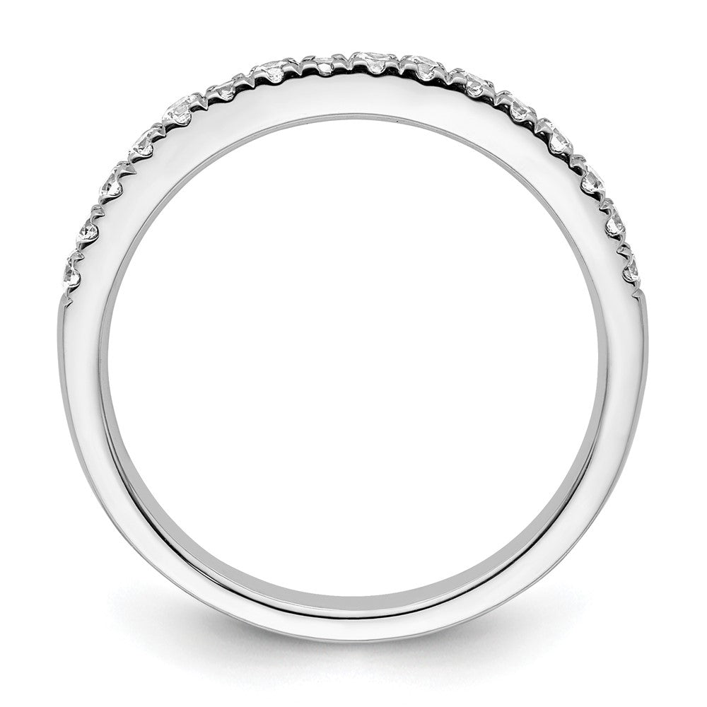 14K White Gold Diamond Wedding Band G I, Si1 2
