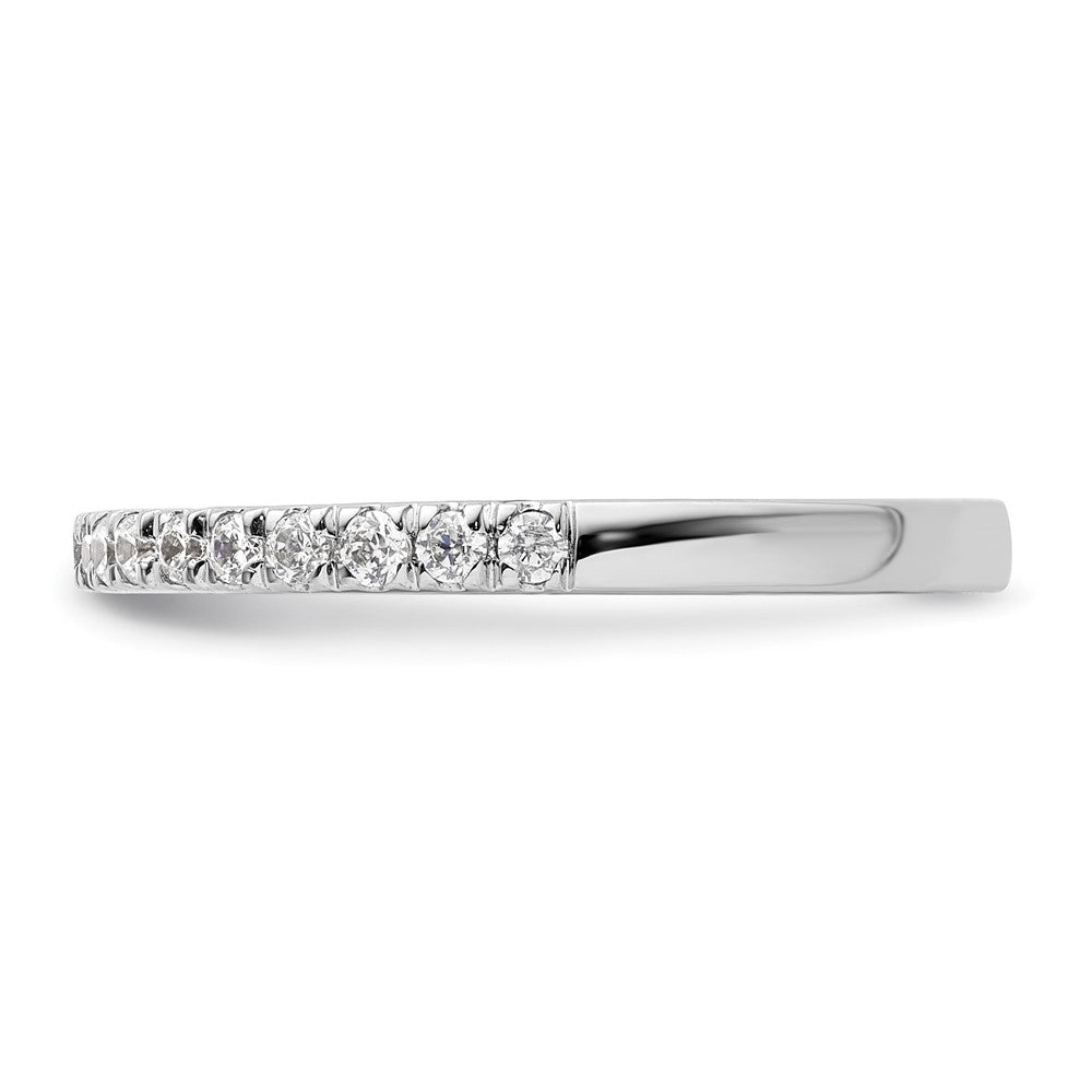 14K White Gold Diamond Wedding Band G I, Si1 2