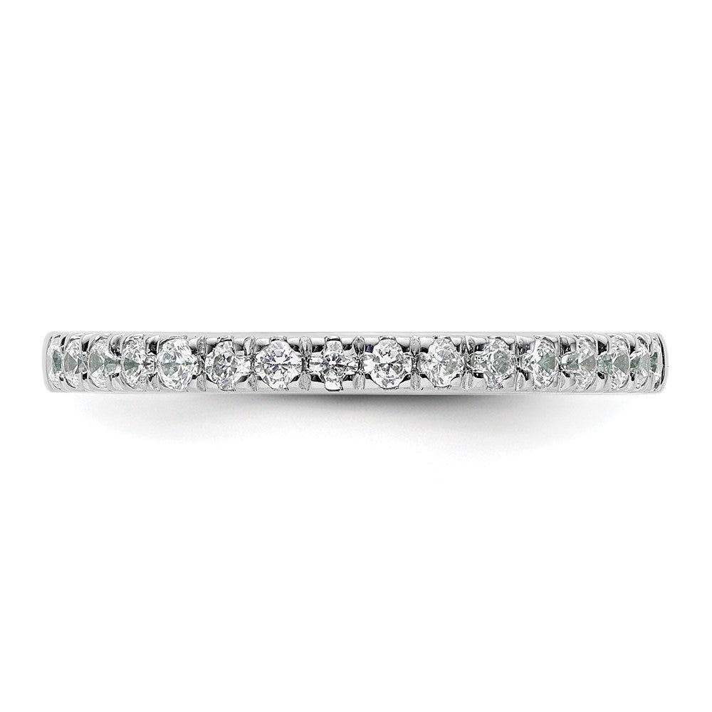 14K White Gold Diamond Wedding Band G I, Si1 2