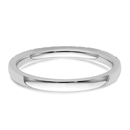 14K White Gold Diamond Wedding Band G I, Si1 2