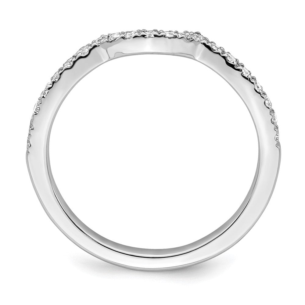 14K White Gold True Origin 1/4 Carat Lab Grown Diamond Vs/Si D E F Wedding Band