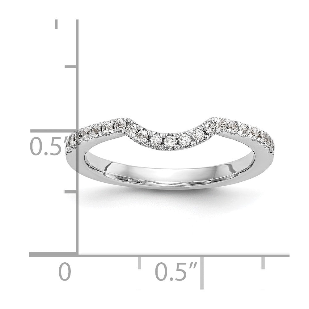 14k White Gold 1/4 Ct. Lab Grown Diamond VS/SI+ G+ Wedding Band Ring