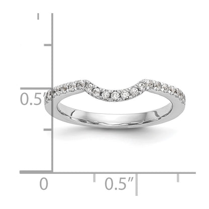 14k White Gold 1/4 Ct. Lab Grown Diamond VS/SI+ G+ Wedding Band Ring
