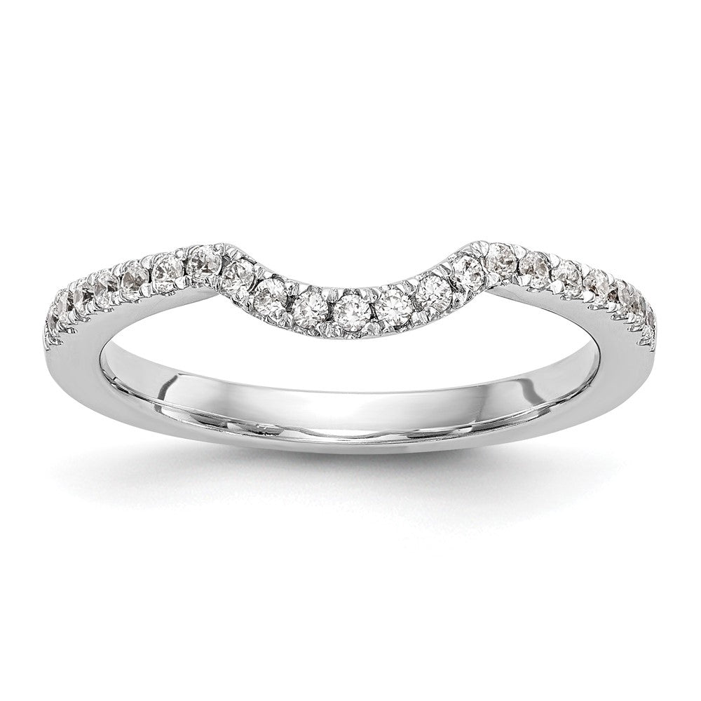 14k White Gold 1/4 Ct. Lab Grown Diamond VS/SI+ G+ Wedding Band Ring