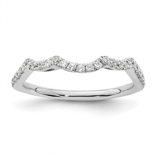 14k White Gold 1/3 Ct. Lab Grown Diamond VS/SI+ G+ Wedding Band Ring