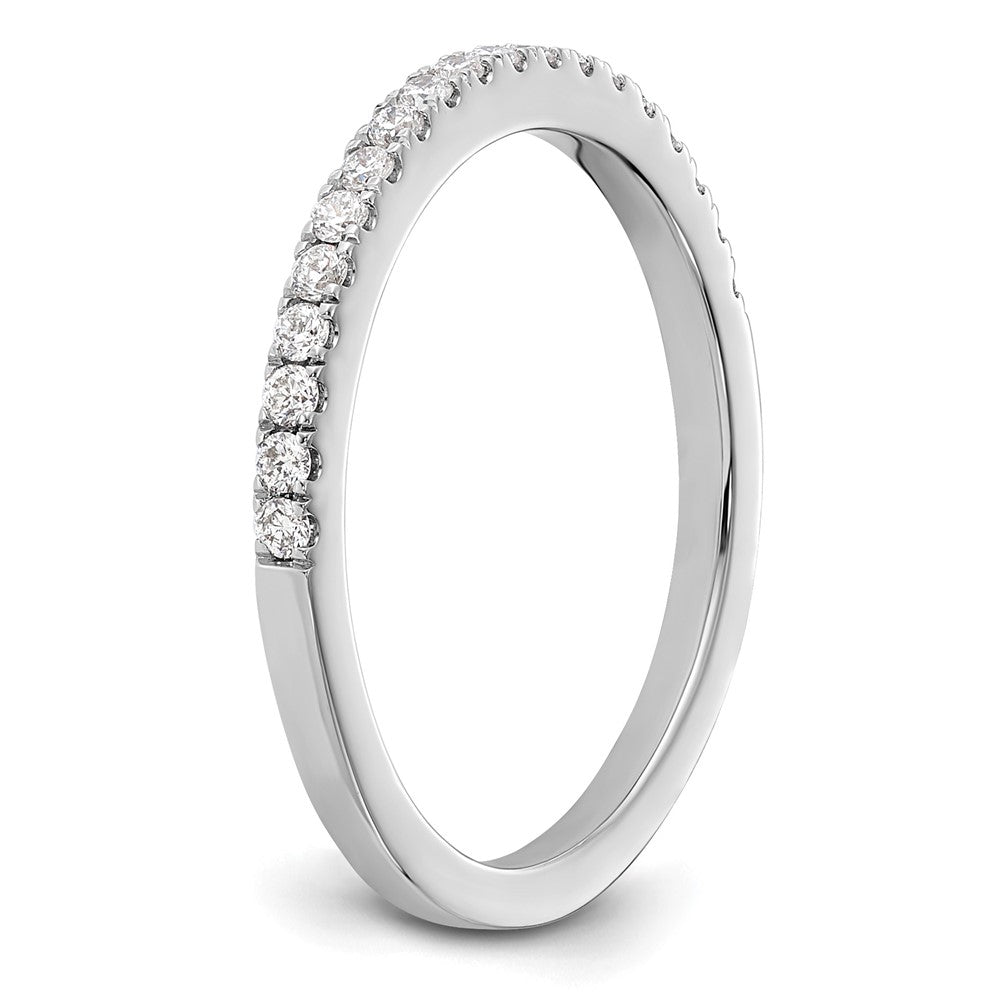 14k White Gold 1/5 Ct. Lab Grown Diamond VS/SI+ G+ Wedding Band Ring